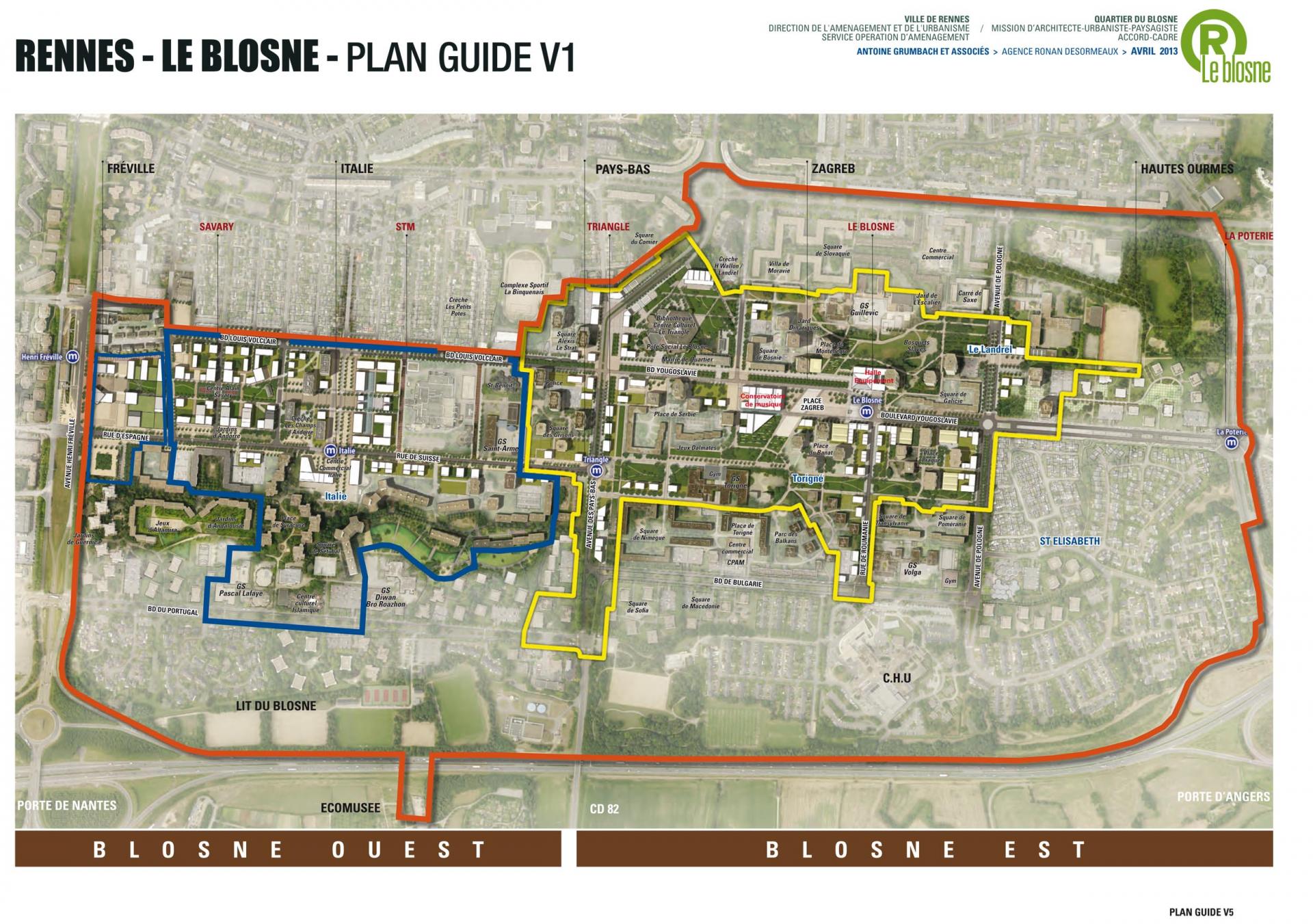Le Blosne - Plan Guide V1 © Antoine Grumbach