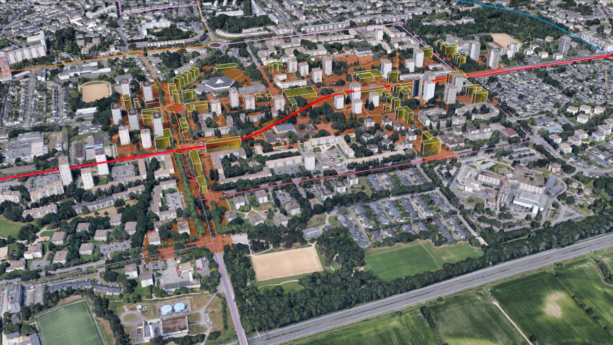 ZAC Blosne Est © URBA-Rennes